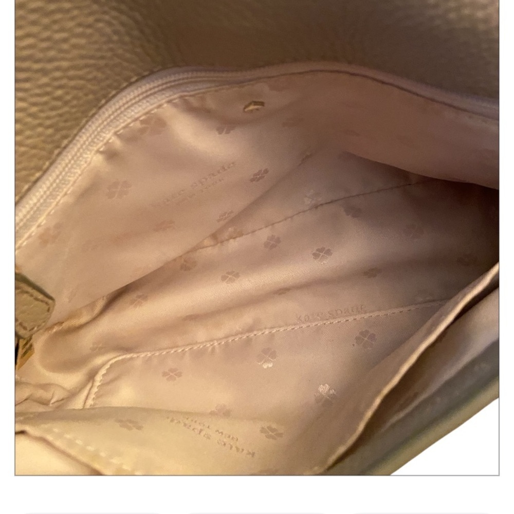 Kate Spade Tan Run Around Pebbled Leather Crossbody Bag - Picture 2 of 6